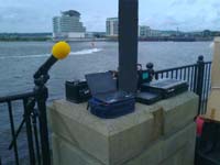 long range audio transmission at Cardiff Bay 